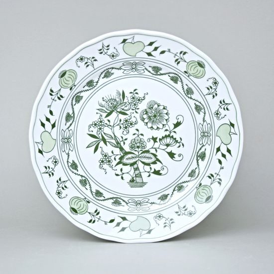 Talíř mělký 26 cm, zelený cibulák, Český porcelán a.s.