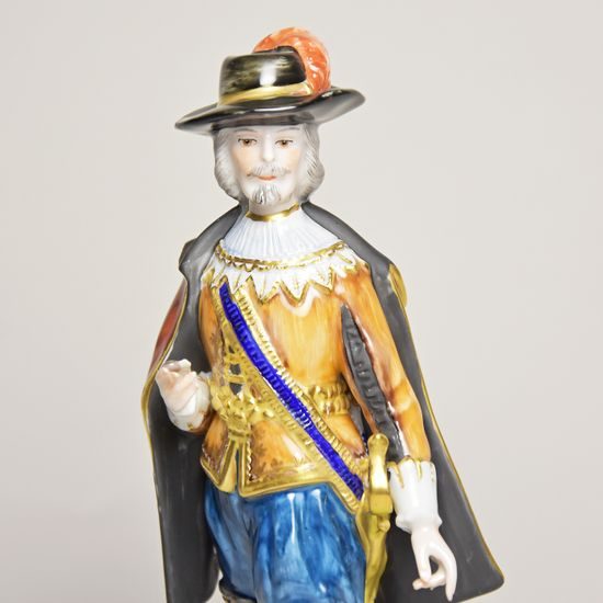 Tři mušketýři - Aramis 20 cm, Porcelánové figurky Unterweissbacher