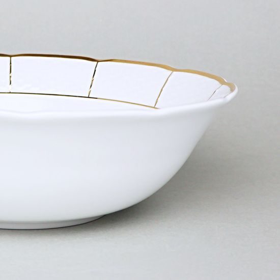 NATÁLIE zlatá: Mísa 24 cm, Thun 1794, karlovarský porcelán