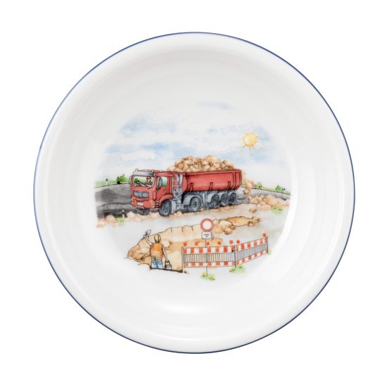 Little builder: Plate deep 20 cm, Compact 65285, Seltmann porcelain