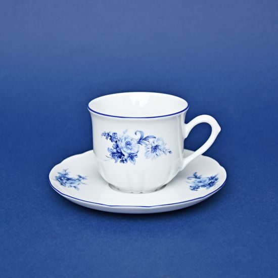 Cup 225 ml and saucer 150 mm, Thun 1794, karlovarský porcelán, ROSE 80061