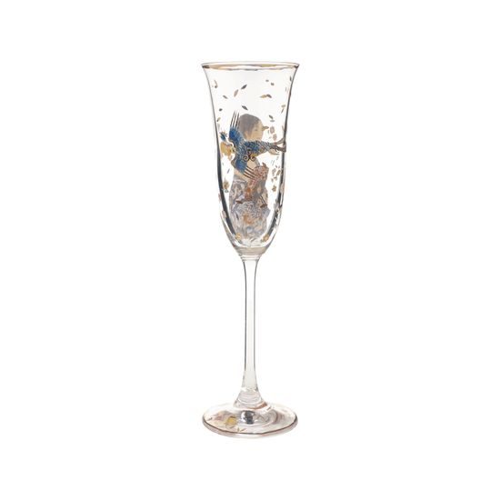 Champagne glass 100 ml Lady with fan, glass, G. Klimt, Goebel