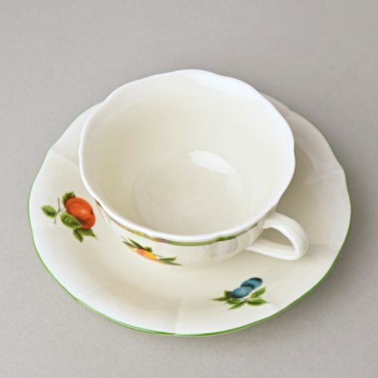 Cup and saucer mirror C/1 plus ZC1 0,20 l / 15,5 cm for tea, Cesky porcelan a.s.