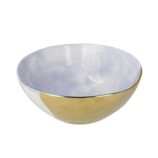 Mísa Barvy ráje 20 / 20 / 7,5 cm šedomodrozlatá, porcelán, Goebel