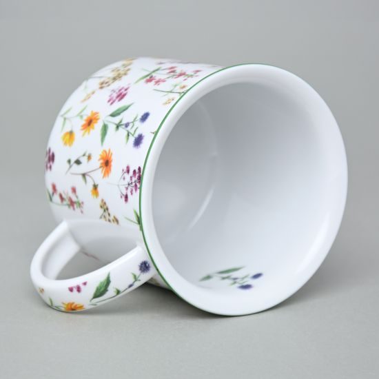 Hrnek Tina Fantazie, Drobné luční květy, 0,38 l, velký, Český porcelán a.s.