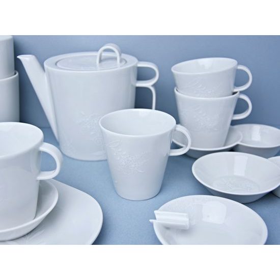 Bohemia White DECOR, Čajová souprava, design Pelcl, Český porcelán a.s.