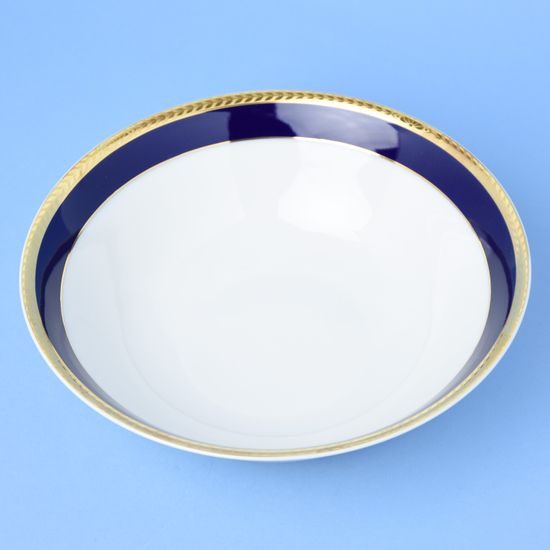 Sabina 767: Bowl 23 cm, cobalt + gold, Leander Loučky