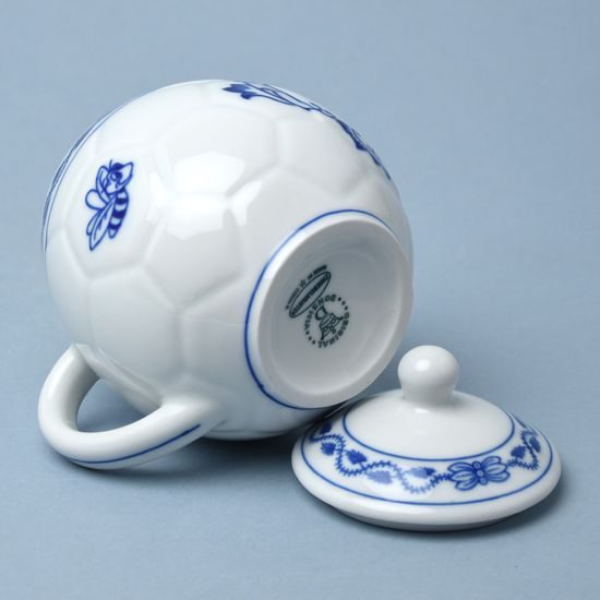 Hrnek na med s víčkem a nápisem Med 400 ml - na boku VČELKA, Cibulák, originální z Dubí