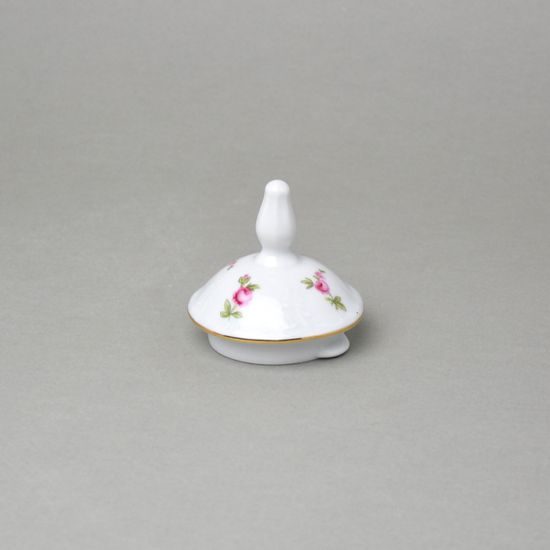 Víčko ke konvi 1,2 l čajové a kávové, Thun 1794, karlovarský porcelán, BERNADOTTE míšeňská růže