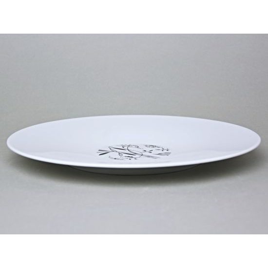 Bohemia black: Plate dining 28 cm, design Jiří Pelcl, Český porcelán a.s.