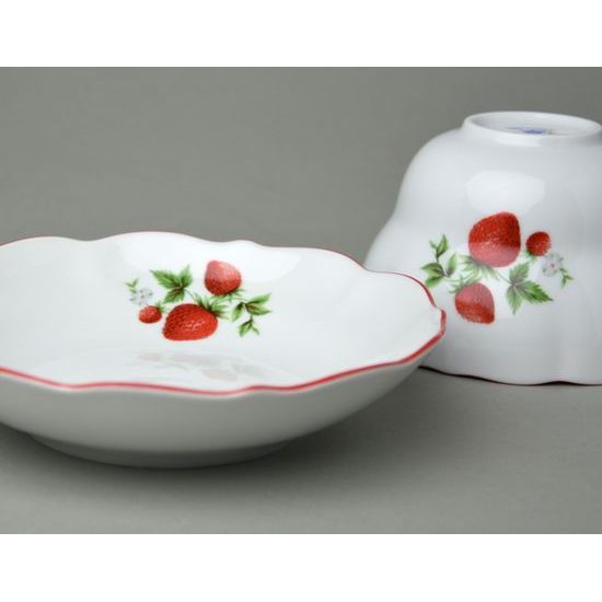 Šálek a podšálek D + D, 400 ml / 18,2 cm, jahody II, Český porcelán a.s.