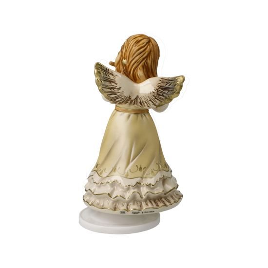 Angel playing Silent night 8.5 / 9 / 16.5 cm, stoneware, Goebel