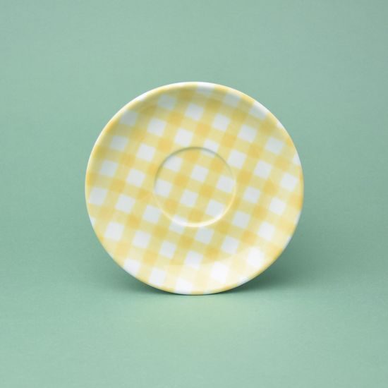 Saucer 16 cm, yellow, G. Benedikt 1882