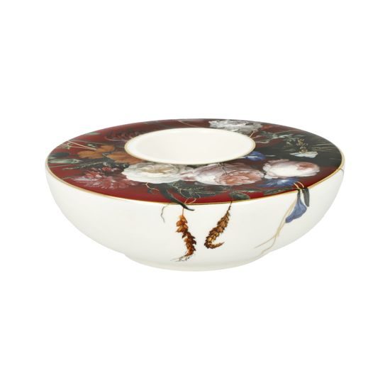 Candle holder, 12 / 12 / 4 cm, porcelain, J. D. De Heem, Goebel