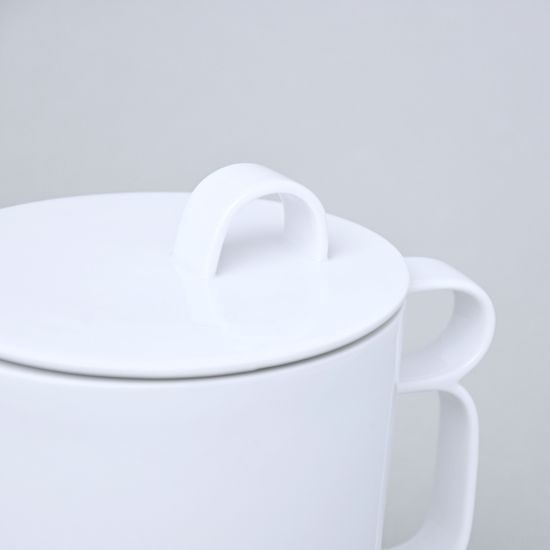 Bohemia White, Lid for 0,8 l tea pot, design Pelcl, Český porcelán a.s.