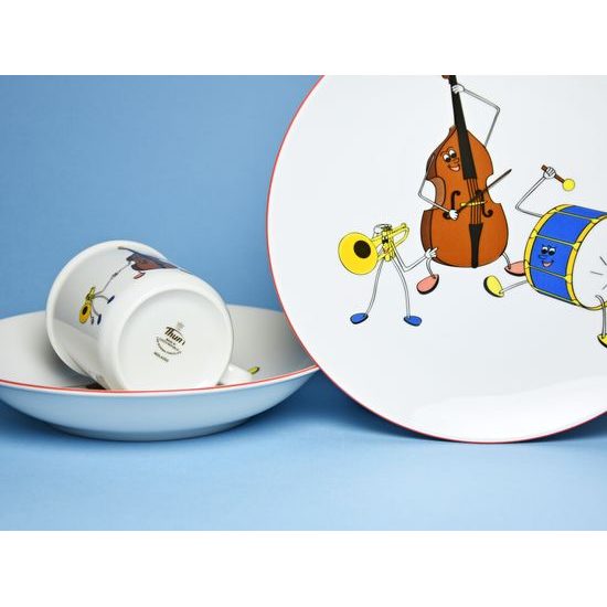 Dětská sada hudební kapela, Thun 1794, karlovarský porcelán