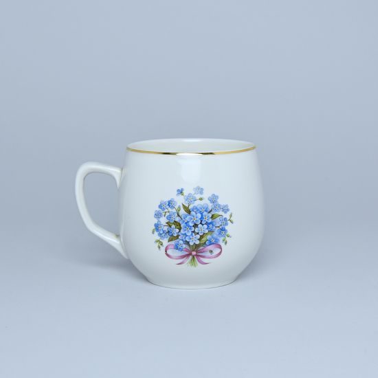 Mug Baňák 0,3 l Forget-me-not / personnal name, Český porcelán a.s.