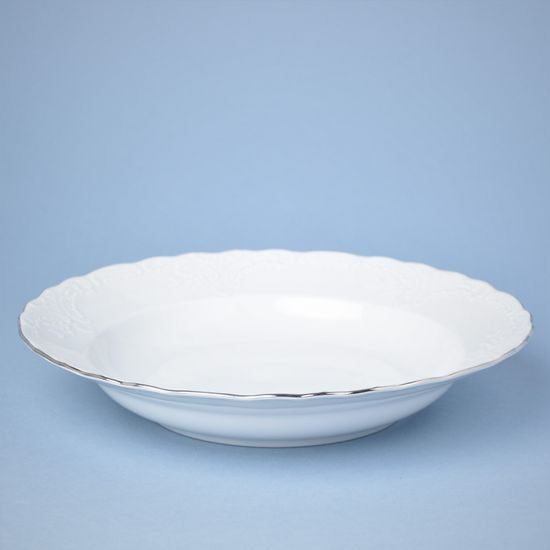 Deep plate 24 cm, Opera platinum, Český porcelán a.s.