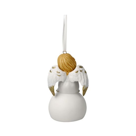 Angel bell comfort 5,5 / 5 / 9,5 cm, biscuit porcelain, Goebel
