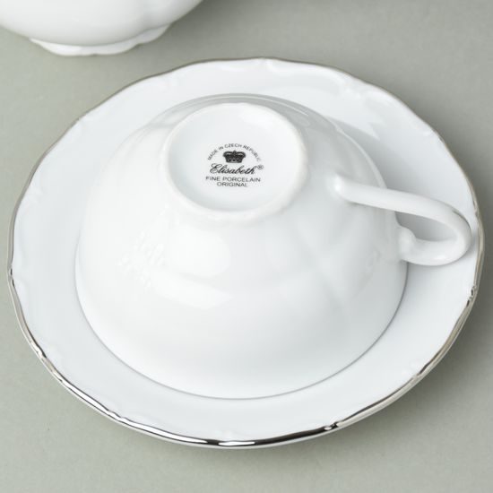 Plate dessert 19 cm, HC002 platinum, Elizabeth