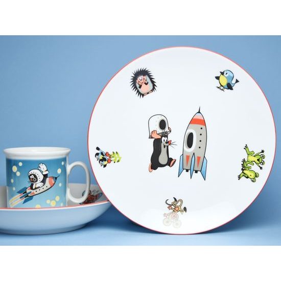 Children's set "Mole and Spaceship", Thun 1794 Carlsbad porcelain