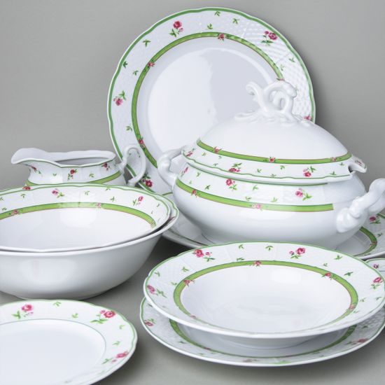 Jídelní souprava pro 6 osob, Thun 1794, karlovarský porcelán, MENUET 80289