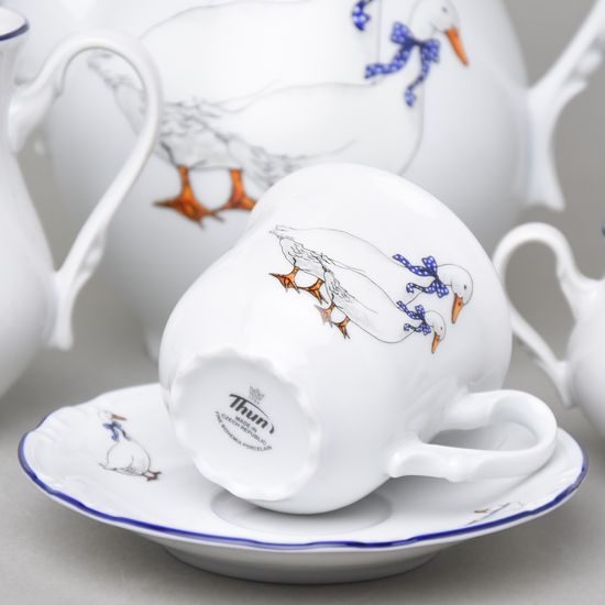 Constance husy, Kávová sada pro 6 osob, Thun 1794, karlovarský porcelán