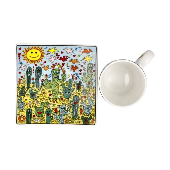 Šálek a podšálek Desert Life, 100 ml / 10,5 cm, jemný kostní porcelán, J. Rizzi, Goebel