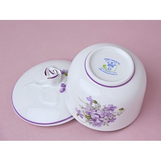 Sugar bowl 200 ml, Violet, Cesky porcelán a.s.