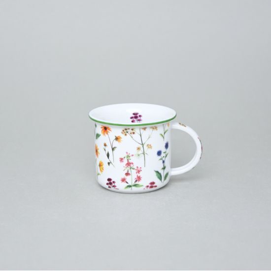 Hrnek Tina Fantazie, Drobné luční květy, 100 ml mini, Český porcelán a.s.
