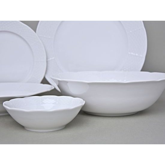 Dining set 25 pcs., Thun 1794 Carlsbad porcelain, Natalie white