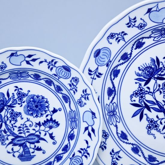 Plate set for 6 pers. Big Hami Blue Onion Pattern, Original Blue Onion Pattern