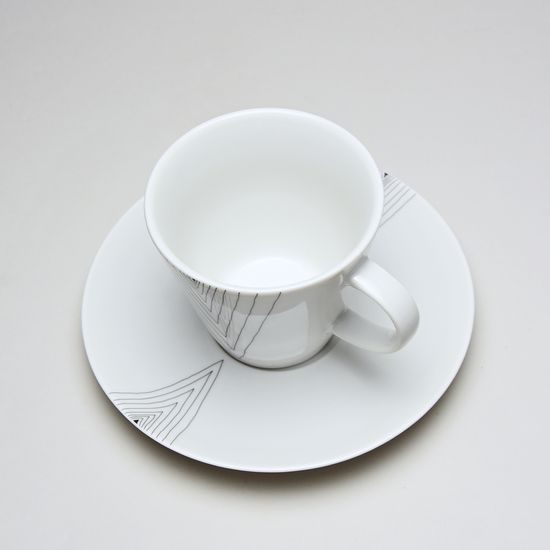 Coffee cup and saucer 150 ml, Thun 1794 Carlsbad porcelain, TOM 29951