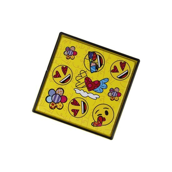 Tea tin Romero Britto - Summer Feelings, 7,50 / 7,50 / 11 cm, Goebel