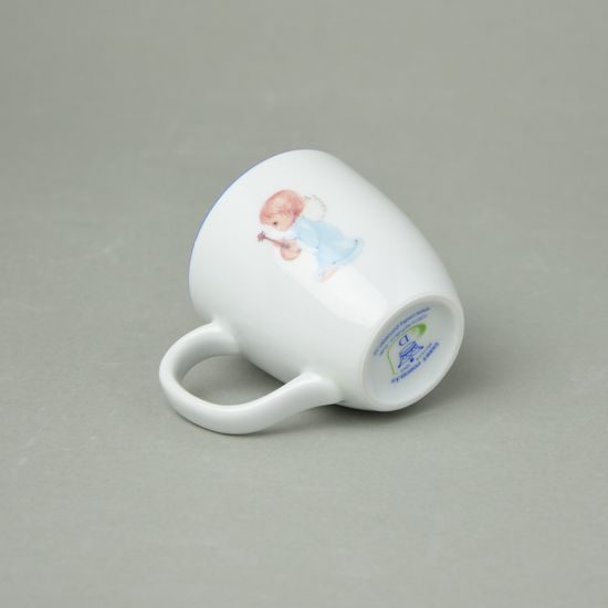 Hrnek (hrneček) Harry mini 80 ml, anděl - modrý, Český porcelán a.s.