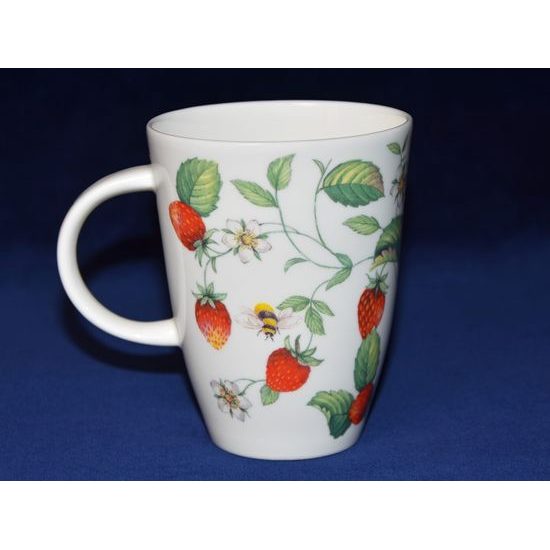 Lesní jahody: Hrnek 400 ml, anglický kostní porcelán, Roy Kirkham