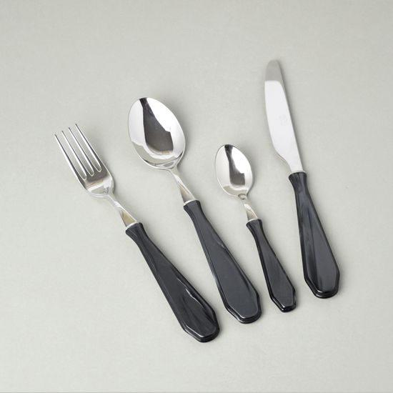 24 pcs. cutlery set, Venezia 18101 black, NEVA