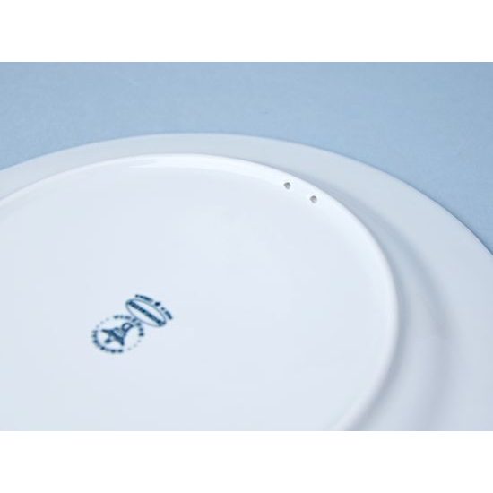 Závěsný talíř mělký praporový 24 cm, Cibulák, originální z Dubí