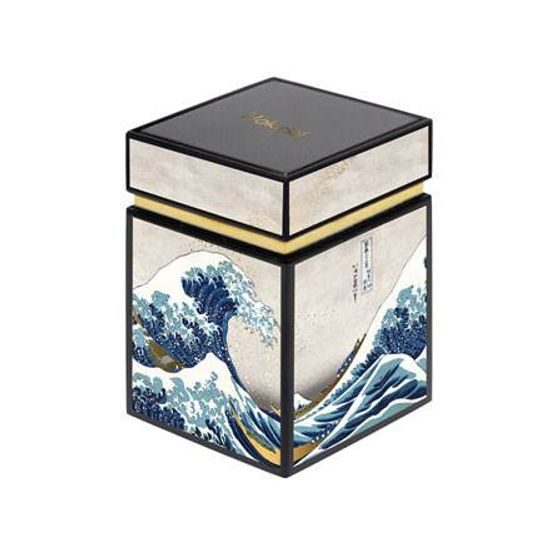 Tea tin K. Hokusai - The Great Wave, 7,5 / 7,5 / 11 cm, Metal, Goebel