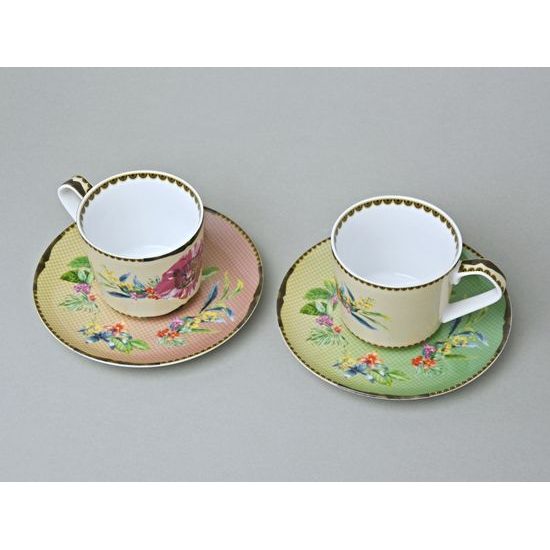 Set fo 2 tea cups 200 ml + saucers, Été Savage, Lamart: Palais Royal