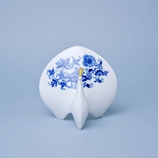Peacock 13 cm, Annual edition - 160 years of Český porcelán, Original Blue Onion Pattern