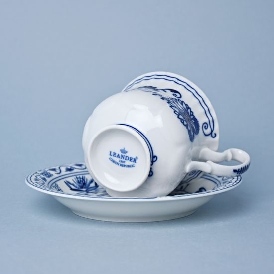 Blue Onion: Cup 200 ml and saucer 15 cm Monika, Leander 1907