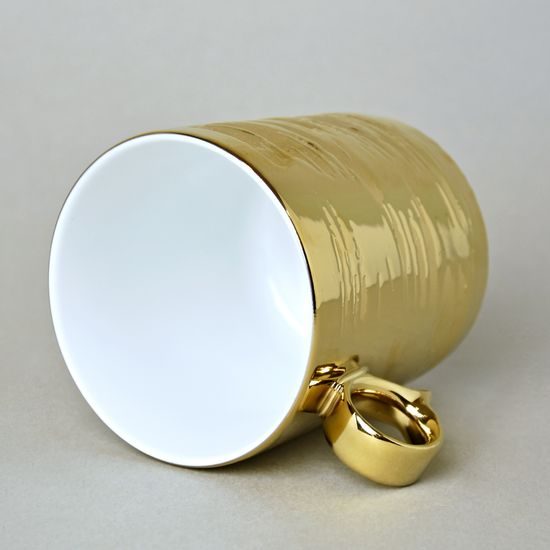 RESET, Mug /cup tea 370 ml, Titanium Gold, Český porcelán a.s.