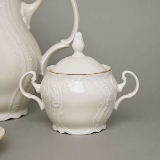 Kávová souprava pro 6 osob, Thun 1794, karlovarský porcelán, BERNADOTTE ivory + zlato