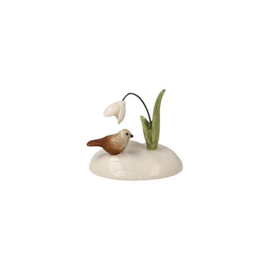 Figurka Sněženka 3,5 / 3 / 3 cm, kamenina, Goebel