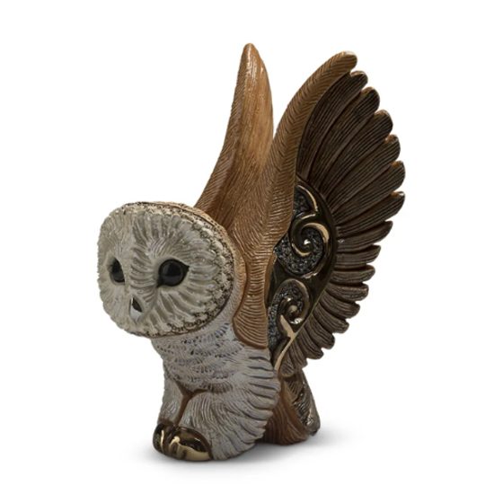 De Rosa - Sova pálená, keramická figurka, De Rosa Montevideo