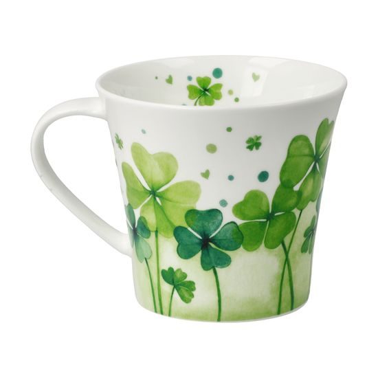 Coffee / tea mug 350 ml Fiore Happiness, 13,5 / 10,5 / 9,5 cm, fine bone china, Goebel