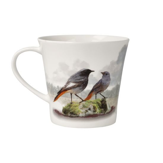 Hrnek Černá rehka 350 ml, jemný kostní porcelán, pták roku 2025, Goebel
