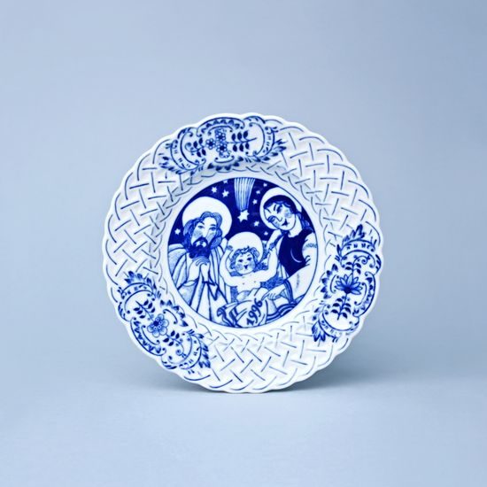 Annual plate 1996 18 cm, relief, Original Blue Onion Pattern