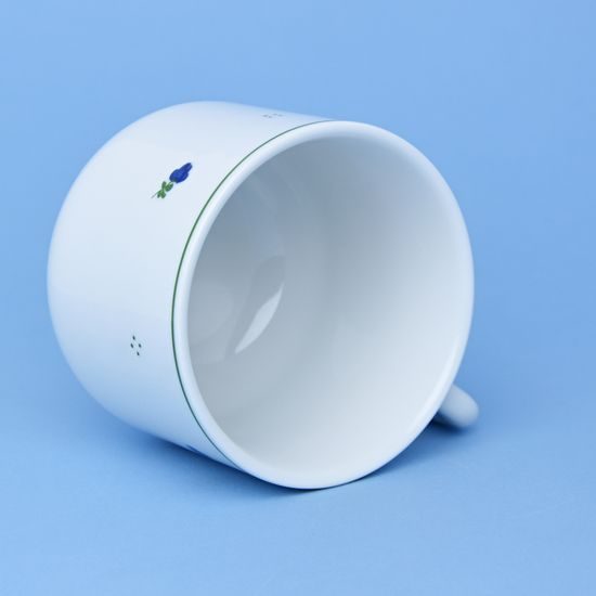 Hrnek 400 ml, Benedikt modré kvití + zelená, G. Benedikt 1882